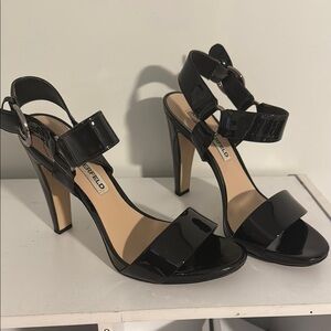 Karl Lagerfeld Black Strappy Heels
